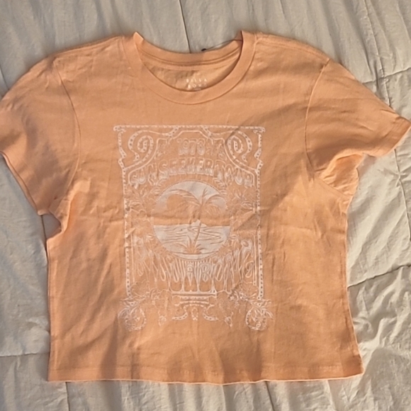 Billabong Lot Of 2 Cropped Tee/Tank Size Large XL - Picture 3 of 3